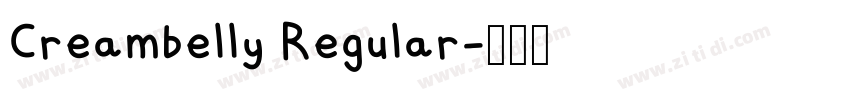 Creambelly Regular字体转换 Creambelly Regular字体转换